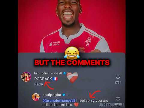 Pogba Mocking Bruno Fernandes On IG🤣 #pogba #brunofernandes #manutd