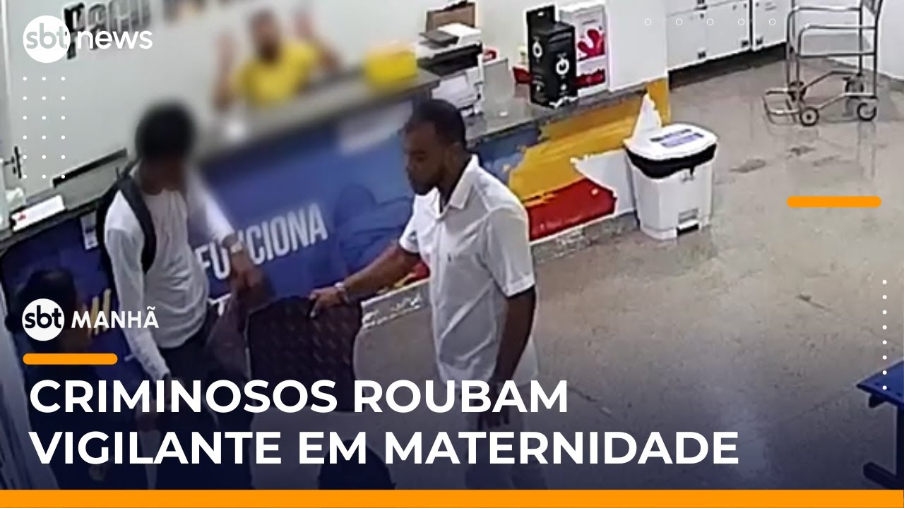 Criminosos invadem maternidade e roubam colete de vigilante| #SBTManhã