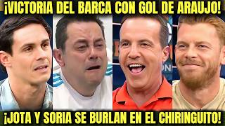 💥 ¡EL BARÇA GANA AL RAYO Y SE ALEJA DEL MADRID A +7! El Tío Soria y Jota SE BURLAN del Chiringuito