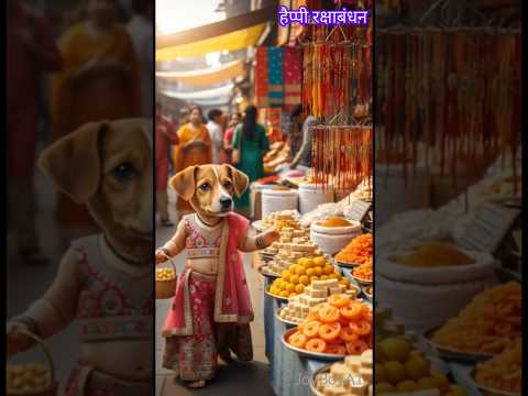 📢wait for and !! 😱 Happy rakshabandhan celibrate baby puppy and family #shorts #youtubeshorts #ai✅