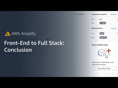 Frontend to Full Stack: Conclusion | Amazon Web Services