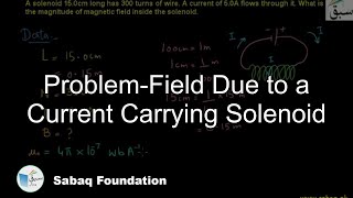 Problem-Field Due to a Current Carrying Solenoid