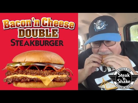 Steak n' Shake's CLASSIC Double Bacon Cheeseburger - Bubba's Drive Thru Food Review - #TheBubbaArmy