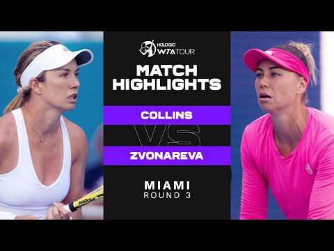 Danielle Collins vs. Vera Zvonareva | 2022 Miami Round 3 | WTA Match Highlights