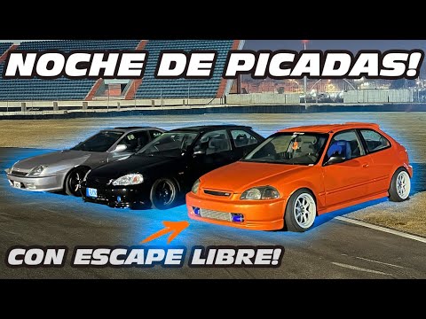 1/4 de Milla con el Civic! (Suena Fuertísimo!)