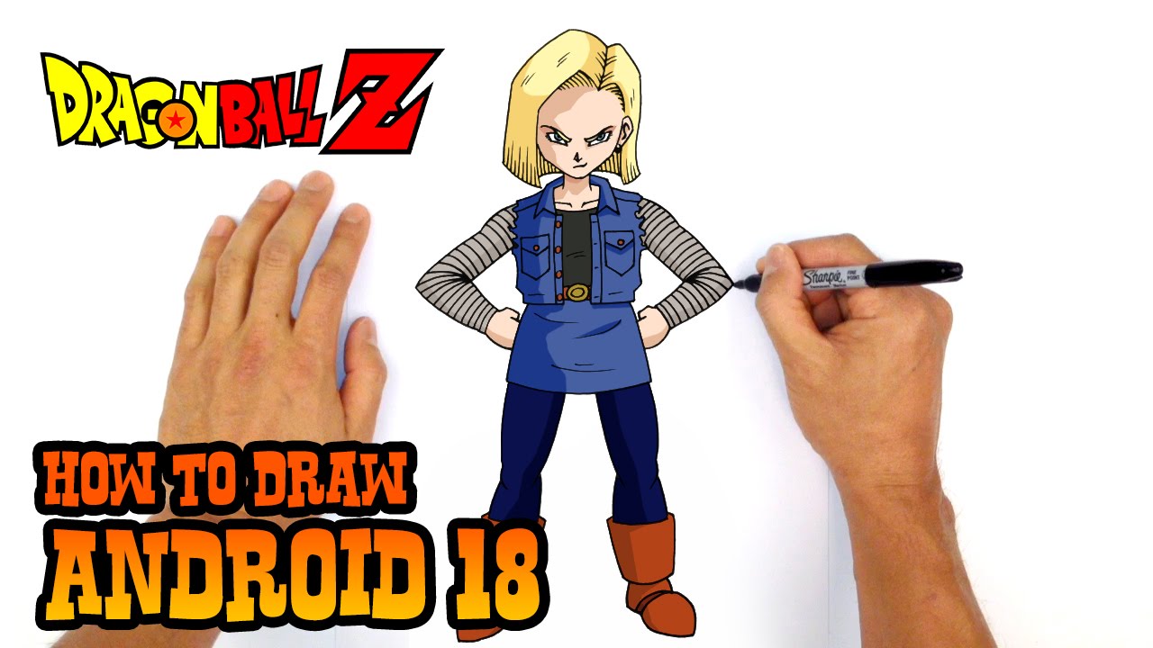 How to Draw Android 18 - Dragon Ball Z