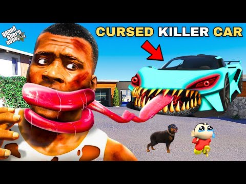 Cursed Killer Car Try To Kill Shinchan and franklin in Gta 5