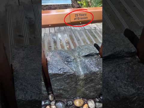 How a little DROP of WATER 😯 ERODES STONE #shorts