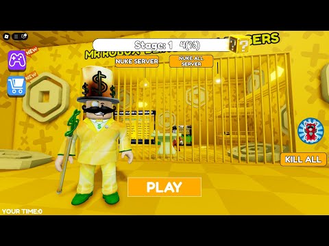 MR ROBUX BLING PRISON RUN Obby New Update Roblox - All Bosses Battle FULL GAME #scaryobby #roblox