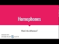 Exploring Common Homophones