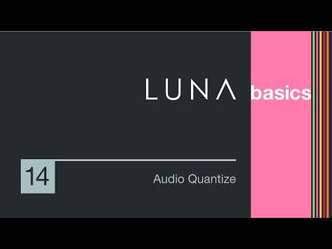 LUNA Basics: How to Quantize Audio in LUNA Recording System