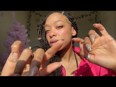 ASMR | Tapping On Your Face 💕💅 (gentle whispers)