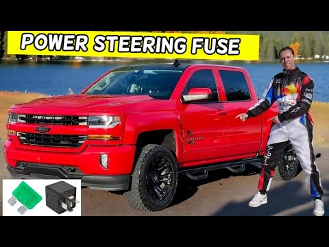 CHEVROLET SILVERADO POWER STEERING FUSE LOCATION REPLACEMENT 2014 2015 2016 2017 2018 2019