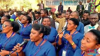 Burka performing  liive at Mwangaza S D A Church during 2025 camp meeting climax
