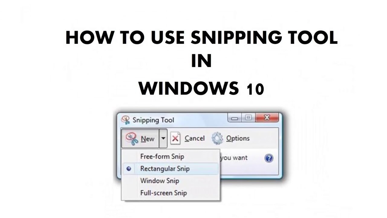 How to Use Snipping Tool in Microsoft Windows 10 Tutorial - The Teacher