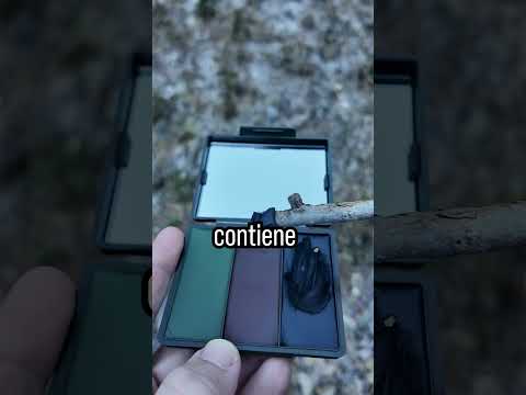 Truco de supervivencia militar: ¡Fuego con pintura de camuflaje! #supervivencia