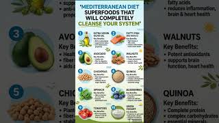 10 Mediterranean Diet SUPERFOODS That Will Cleanse Your System #mediterraneandiet   #diet  #shorts