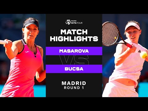 Rebeka Masarova vs. Cristina Bucsa | 2023 Madrid Round 1 | WTA Match Highlights