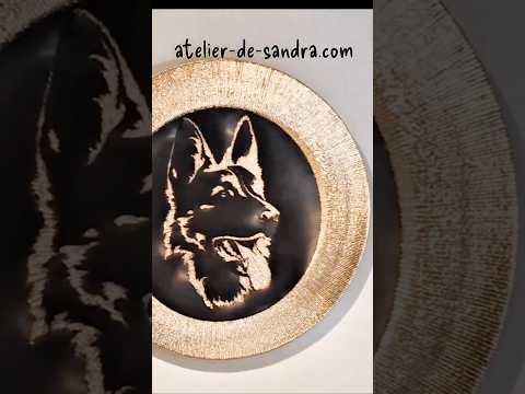 🐾 Nouvelle création : décoration murale Berger Allemand 🐕