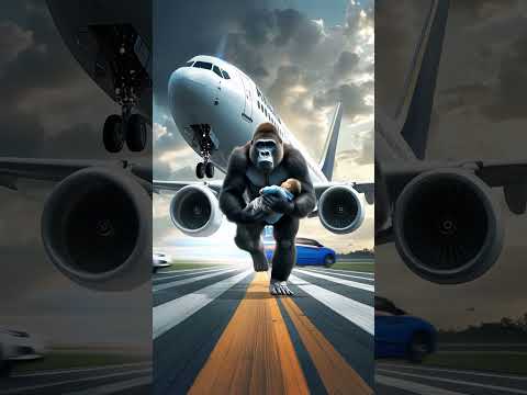 Gorilla Kidnap Gone Viral 😱 #gorilla #baby #hindistories