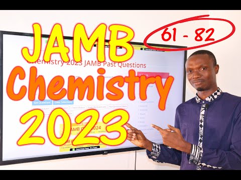 JAMB CBT Chemistry 2023 Past Questions 61 - 82
