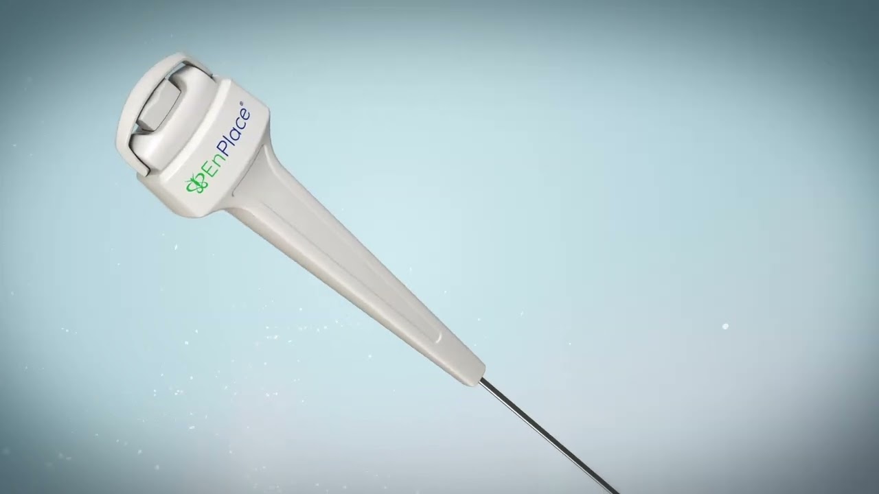 Medical device with a thin, elongated probe.