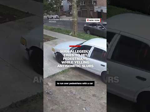 Man allegedly tries to hit pedestrians while yelling antisemitic slurs