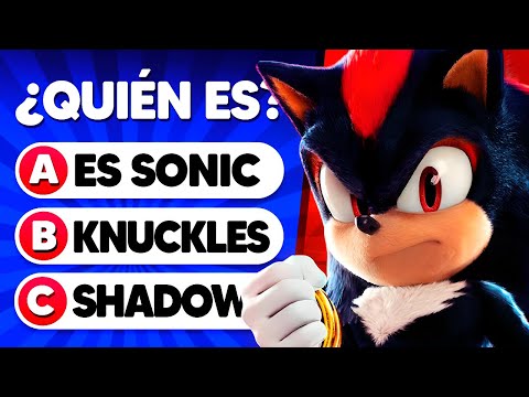 ¿Cuánto Sabes de SONIC Y SHADOW? 🦔💎⚡ Edición Sonic the Hedgehog | Sonic 3 La Pelicula