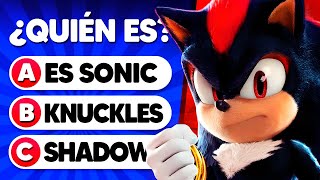 ¿Cuánto Sabes de SONIC Y SHADOW? 🦔💎⚡ Edición Sonic the Hedgehog | Sonic 3 La Pelicula