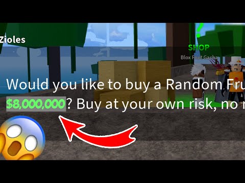 I Spent $8,000,000 Giving Random Fruits in BloxFruits