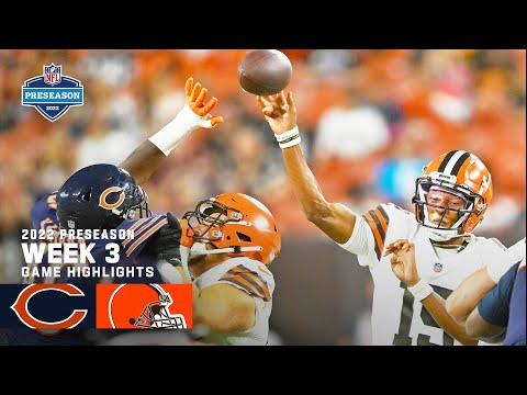 Chicago Bears vs. Cleveland Browns Preseason Week 3 Highlights | 2022 NFL Season video clip