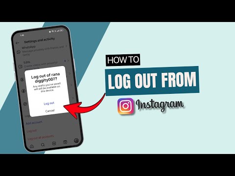 How to log out from instagram?