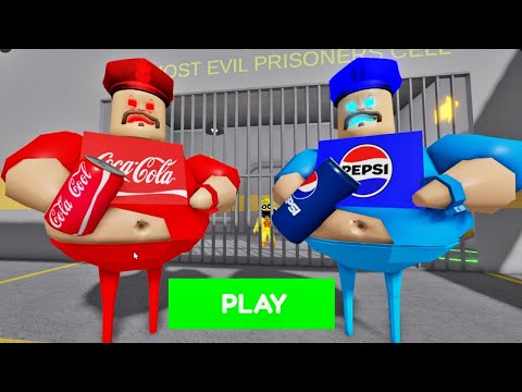 COCA-COLA VS PEPSI BARRY'S PRISON RUN! SCARY OBBY #roblox #obby