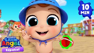 Un día en la playa: ¡castillos de arena! | Canciones Infantiles 🎵 Para bebés | Little Angel