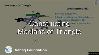 Constructing Medians of Triangle