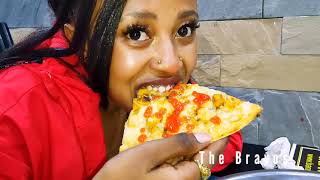 Date night with Pizza 🍕😋 is always a hit! #pizza