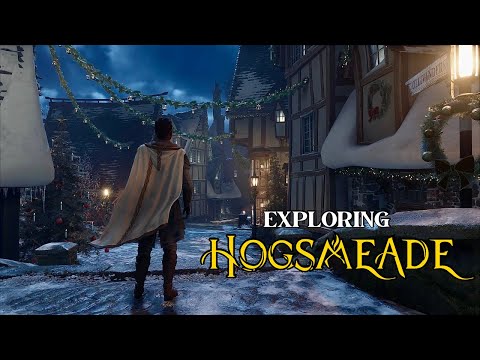 A Christmas Night in Hogsmeade | Hogwarts Legacy (No Commentary)