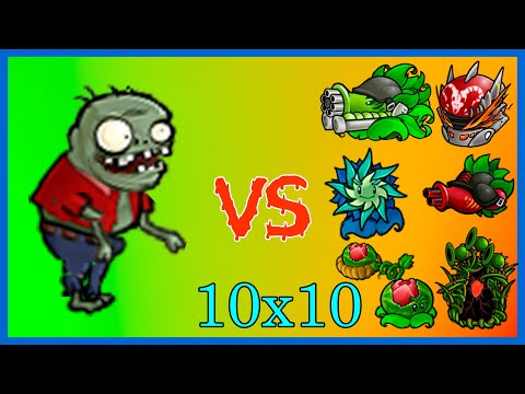 ZOMBIDITO  vs PLANTAS FUSIONADAS 10 X 10 - PvZ  Fusion 2.6. - Español no Comentado