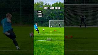 Multi-Bounce Volley Challenge ⚽ #shorts #sidemen