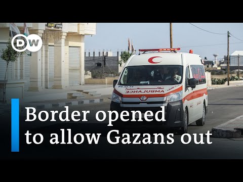 Select Gazans allowed to cross Rafah border with Egypt | DW News