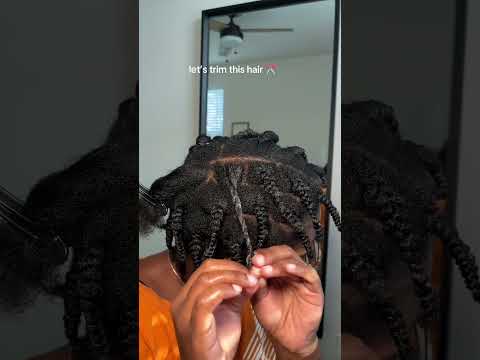 Do you trim your own hair or go to a professional? #4chair #trim
