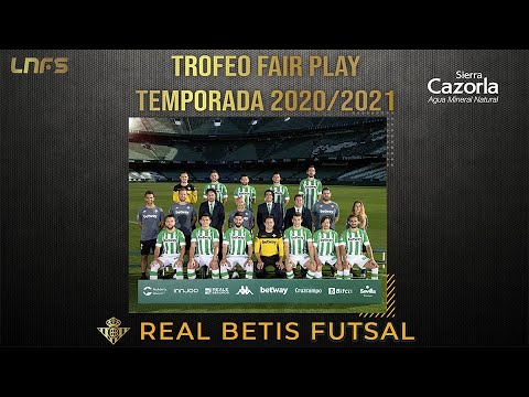 El Real Betis Futsal, ‘Trofeo Fair Play Agua Sierra Cazorla’ de la Temporada 20/21