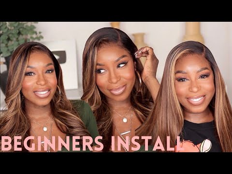 Zero Skills Needed!! No Baby Hair Glueless Wig Install & Styling