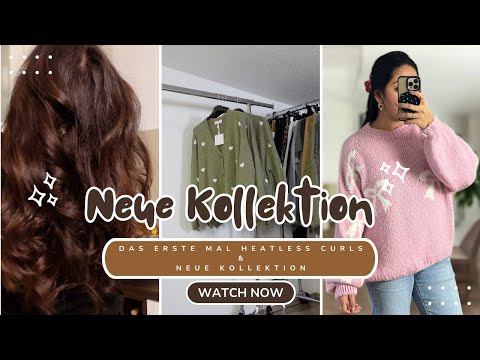 Erstes Mal Heatless Curls & Einblicke in unsere neue Kollektion! 🛍️ Rosislife Vlog