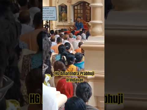 🙏 Bhakti Ras in Vrindavan | H.G. Amarendra Prabhu Ji Divine Pravachan #shorts