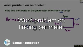 Word problem on finding perimeter