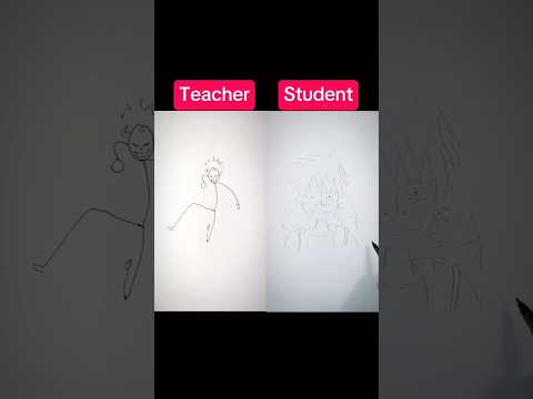 Drawing Luffy OnePiece Teacher vs Student 😳 #shorts #anime #onepiece #drawing