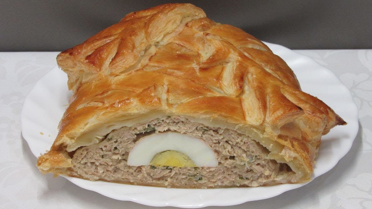 Мясной рулет в тесте - сказочно вкусный, а готовить невероятно быстро