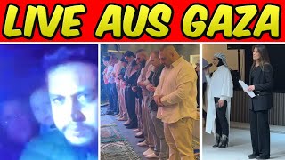 Wir besuchen eine Gaza Spendengala und reden mit Menschen vor Ort per Live