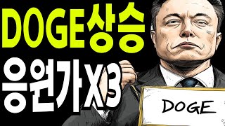 XRP DOGE  도지코인 머스크님 응원가 연속3번  에너지가  상승합니다 